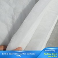 Matériau de rembourrage en coton imitation soie sans colle, 100 % coton coloré, en fibres filées, produit en usine, alternative au duvet