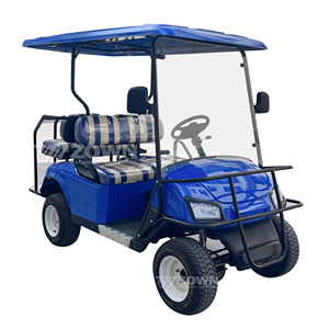 Voiturette de golf électrique 4 places à prix abordable, étanche, pour adultes, véhicule de tourisme, buggy de plage avec toit et pare-brise, OEM accepté - Product Image 5