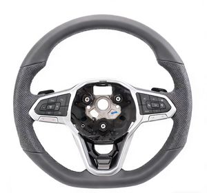 Ventes directes d'usine YLC, cuir perforé, fibre de carbone, surpiqûres noires pour volant de voiture <span class=keywords><strong>Volkswagen</strong></span> Golf 7 MK7 MK8 - Product Image 5