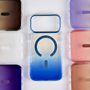 Coque de téléphone JOYPORODO B002 en <span class=keywords><strong>TPE</strong></span> dégradé et PC transparent pour iPhone 17 Pro Max 17 Air, étui magnétique pour téléphone portable - Product Image 1