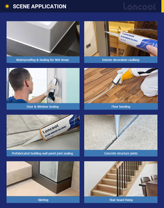 กาวซีลแลนโพลิเมอร์ Loncool Silane Modified Polymer Sealant MS สำหรับงานก่อสร้าง เชื่อมต่อโลหะ กระจก คอนกรีต กาวซีลแลนประสิทธิภาพสูง - Product Image 6