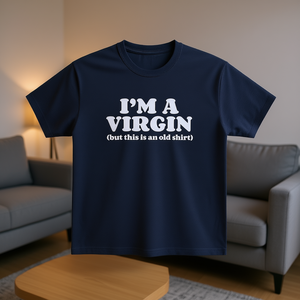 Maglietta 'I'm A Virgin', Maglietta con meme divertente, Maglietta scherzosa, Maglietta che fa imbarrarsi, Maglietta inadatta, Regalo scherzoso, Magliette divertentemente stupide - Product Image 3