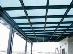 โรงงานพีซีแผ่นโพลีคาร์บอเนต 1-20 มม. ราคาแผ่นหลังคากระจก UV Skylight บ้านสีเขียวแผงใส