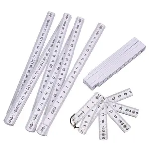 Règle pliante <span class=keywords><strong>de</strong></span> <span class=keywords><strong>charpentier</strong></span> en plastique, légère, en composite, avec fractions d'inch faciles à lire - 6,5 pi / 2 m - Product Image 1