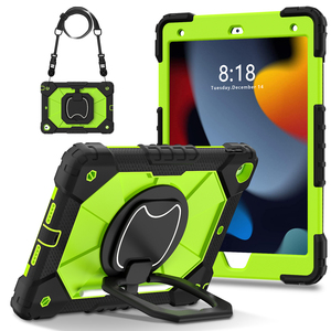 เคสซิลิโคนกันกระแทกสำหรับไอแพด เอ 16/มินิ/โปร/แอร์ ฟูล ซีรีส์ ว/360 ขาตั้งสายคล้องมือสายคล้องไหล่หลายสี - Product Image 6