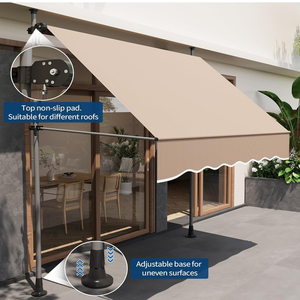 Nhanh chóng cài đặt vật liệu chống thấm dọc mái hiên tán với tay quay - Product Image 6