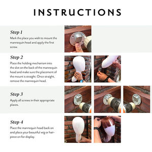 Tête de <span class=keywords><strong>Mannequin</strong></span> <span class=keywords><strong>Buste</strong></span> Mural en Fibre de Verre pour Perruques et Accessoires de Beauté, Couleur Tendance Personnalisée - Product Image 6