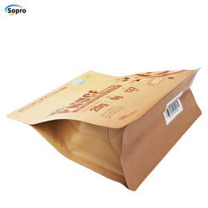 Tùy chỉnh in túi bột Whey protein 500g/1.1lb cấp thực phẩm đáy phẳng đứng túi có khóa kéo - Product Image 5