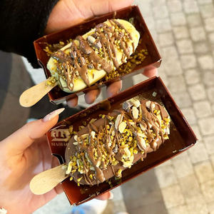 Boîte à glace personnalisée de qualité alimentaire, boîte à emporter pour sucettes glacées, plateau en papier pour emballage, boîte à emporter pour desserts, plateau en papier pour glace au chocolat - Product Image 6