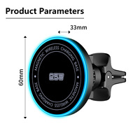 Chargeur sans fil intelligent rapide universel pour téléphone portable portable sans fil 25w 15w