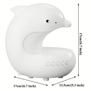 RGB <b>LED</b> Wireless Charging Battery Nightlight Bedroom <b>Bedside</b> <b>Table</b> Lamp Dimmable Dolphin Modern Design Home Atmosphere Lighting - Product Image 6