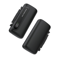 Power Bank Mini Kapsul 5000mAh 2-in-1 USB-C Pengisi Daya Portabel dengan Layar LCD Pengisian Cepat Power Bank Ringan