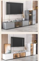 Meuble TV mural flottant moderne et simple 2026, convertible et extensible, pour chambre et salon, vente en gros à prix abordable