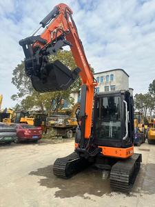 Mini-excavatrice sur chenilles d'occasion HITACHI ZX50U-2 ZX 50 U Zaxis 50U 5 tonnes, modèle d'origine japonais, ZX50 à oscillation de queue zéro - Product Image 2