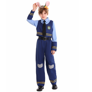 Costume de policier pour Halloween, jeu de rôle, fête, spectacle, ensemble pour enfants avec accessoires - Product Image 2