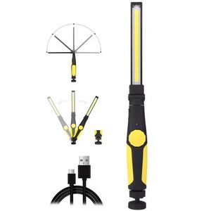 <b>Rechargeable</b> Dimmable LED <b>Flashlight</b> With Magnet 360 Degree Rotating Light For Automotive Repair And Workshop Use - Product Image 2