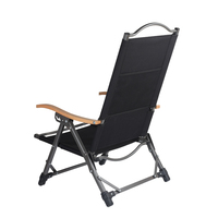 Logo personnalisé extérieur siège de plage bas inclinable chaise de camping pliante à dossier haut portable Oem