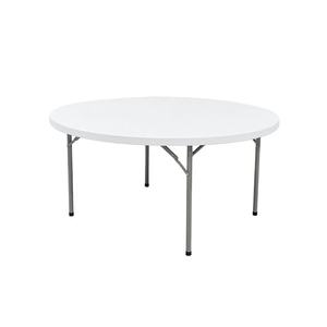 Tables pliantes rondes portables en plastique bon marché, tables de fête rondes pliables pour mariage et événement - Product Image 3