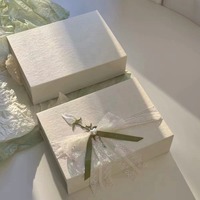 Caja de Regalo de Lujo Personalizada, Caja Rígida de Papel con Cinta, Caja de Regalo Plegable Hecha a Mano para Joyería, Cosméticos y Perfumes