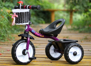 新品 プラスチック製 子供用三輪車 ペダルバイク ストローラー キッズ自転車 2歳～4歳向け - Product Image 6