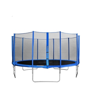 <span class=keywords><strong>Trampoline</strong></span> Zoshine 16 pieds pour enfants, très vendu, avec poteaux rembourrés en <span class=keywords><strong>mousse</strong></span> souple, filet de sécurité - Installation rapide et facile - Product Image 2