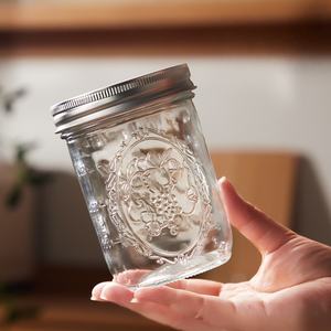 100ml250ml480ml Mason <span class=keywords><strong>Tintura</strong></span> Bottlese Jar Container Botella Tornillo Vidrio Con Metal Food Round Cake Box - Product Image 2