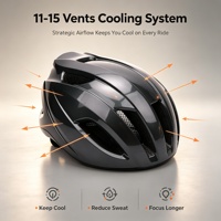 Casque de vélo homologué CE pour adultes unisexe, une pièce, ventilé, résistant à l'eau, réglable, pour VTT et vélo de route