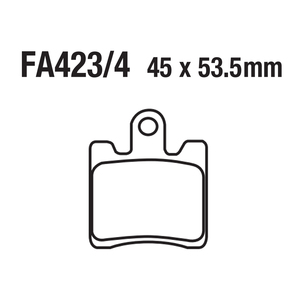 Plaquettes de frein à disque pour <span class=keywords><strong>moto</strong></span> FA423 YAMAHA FJR1300 XV1900 XVS1900 <span class=keywords><strong>Triumph</strong></span> Trophy1215 - Product Image 4