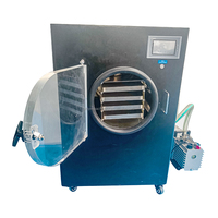 Kleine 4-6kg capaciteit mini-vriesdroogmachine, op maat gemaakte apparatuur voor het lyofiliseren van zelfgemaakte voedsel-, fruit- en groenteschijfjes