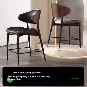 Silla <span class=keywords><strong>alta</strong></span> de <span class=keywords><strong>mesa</strong></span> de Isla de diseño moderno, <span class=keywords><strong>mesa</strong></span> de Bar de lujo, con respaldo alto silla <span class=keywords><strong>alta</strong></span>, <span class=keywords><strong>taburete</strong></span> Simple de 505560CM para sentarse en casa - Product Image 4