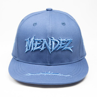 Gorra Snapback Personalizada con Bordado 3D en Relieve, Letras Góticas y Espinas, Gorra Hip Hop de Visera Plana para Hombre, Moda Urbana