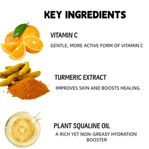 <span class=keywords><strong>Aceite</strong></span> Facial Hidratante con Vitamina C, Cúrcuma y Escualano Vegetal, Blanqueador, Antienvejecimiento, Nutritivo, para el Cuidado de la Piel, Vitalidad Radiante, para Mujeres y Hombres, 1 Fl - Product Image 2