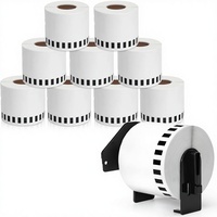 Rouleau de papier pour étiquettes rectangulaires DK-22205 (2,4 po x 100 pi) longueur continue pour Brother QL-550/QL570/QL-800/QL820NWB