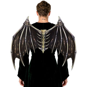 כנפי שד קלות משקל בסגנון עטלף, אביזר תחפושת בסגנון גותי מקורי מהמפעל, תחפושת קוספליי לליל כל הקדושים - Product Image 2
