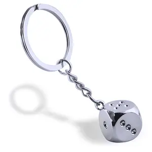 Лидер продаж, брелок для ключей в форме 3D кости, металлический брелок для ключей
