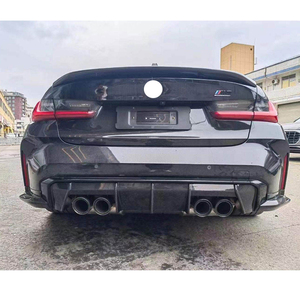 MP Style Dry Carbon Fiber Rear <strong>Diffuser</strong> with Side Splitters for BMW G80 M3 G82 M4 2020+ - Product Image 6