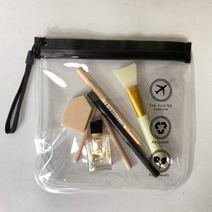 Sac cosmétique transparent sans plastique avec fermeture éclair, étanche, pour articles de toilette et conservation des aliments surgelés, fabriqué à Dongguan <span class=keywords><strong>Fenggang</strong></span> - Product Image 3