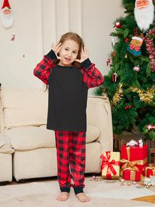 Ensemble de pyjamas en flanelle blanche et rouge à carreaux personnalisés, ensemble de pyjamas assorti pour la <span class=keywords><strong>famille</strong></span>, pyjamas uniques pour femmes, pyjamas de Noël pour femmes - Product Image 4