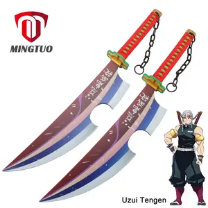 New Products Sword Anime Props Wooden Swords Original Pattern Uzui Tengen Sword Kimetsu no Yaiba