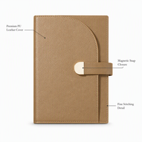 Carnet de notes A5 en cuir PU avec logo personnalisé, fermeture magnétique, marque-page, OEM ODM, cadeau d'entreprise, agenda, 100 feuilles