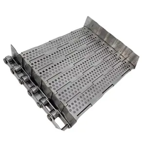 High quality high speed chain plate hinged belt Plate Link Belt Good Quality Stainless Steel Chain Plate Link Conveyor Belt