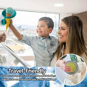 Hot Selling Kids Silicone Popsicle Molds Summer Ice <b>Cream</b> Holder, DIY Ice Pop Stand, Reusable Frozen Treat <b>Maker</b> for Children - Product Image 4