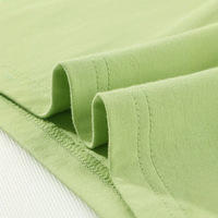 YCAN 79000B Kaos Anak Unisex 180g Katun Murni Kasual Polos Kerah Bulat Lengan Pendek Regular Fit Kaos Polos Penyerap Keringat Anti UV