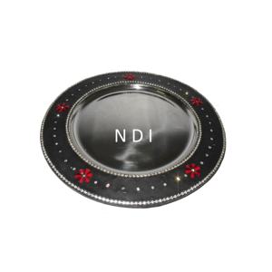 Vaisselle d'occasion Hôtel et Restauration à Domicile, Assiette de présentation en métal pour service alimentaire, Assiette de présentation style classique pour vaisselle de mariage - Product Image 1