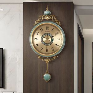 Đồng hồ treo tường bằng gốm sứ cao cấp, thiết kế sáng tạo, trang trí nhà cửa, kiểu số, chạy pin, dùng cho nhà bếp - Product Image 2