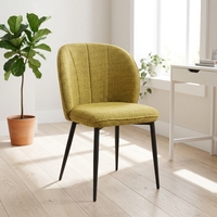 Ensemble de chaises et tables de salle à manger modernes à hauteur réglable avec pieds en métal, accoudoirs et dossier en forme de baril, revêtement en velours bleu et marron, pour salle de bain