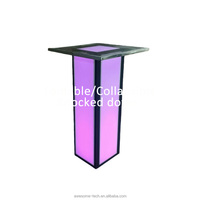 Table haute lumineuse Mange Debout pour mariage et restaurant, tables et chaises de bar (TA101B)