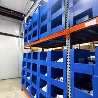 Boîtes de rangement pliables en PP ondulé pour entrepôt, empilables, étanches, taille personnalisable, pour vêtements, personnalisables