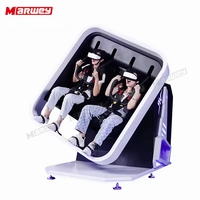 Marwey Indoor Amusement 9D VR Chair 360 Degree Flip Flight Simulator Cockpits Luxury 2 Seater Vr Máquina de videojuegos
