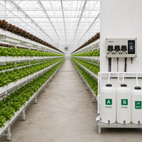 Système d'Injection Automatique d'Engrais Aurlgrow avec Contrôleur PH EC pour Serres, Hydroponie et Agriculture Verticale